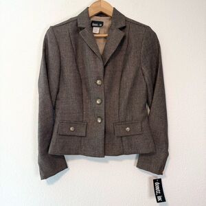 Y2K Donutz Brown Blazer Jacket Size 7 NWT